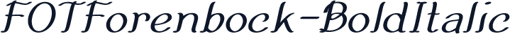 FOTForenbock-BoldItalic