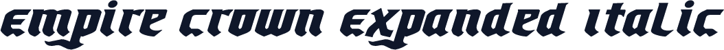 Empire Crown Expanded Italic