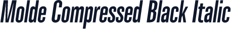 Molde Compressed Black Italic