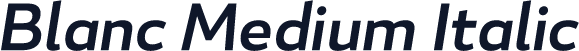 Blanc Medium Italic