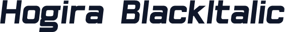 Hogira-BlackItalic