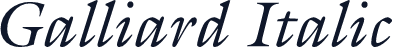 Galliard Italic