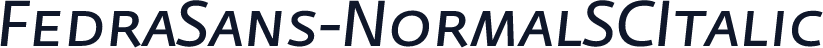 FedraSans-NormalSCItalic