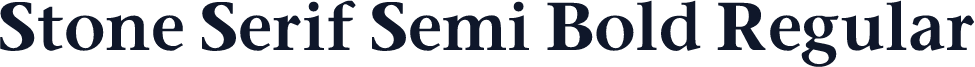 Stone Serif Semi Bold Regular