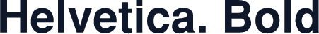 Helvetica. Bold