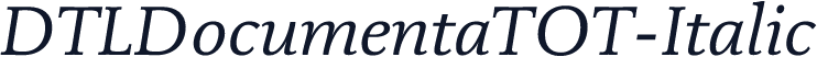 DTLDocumentaTOT-Italic