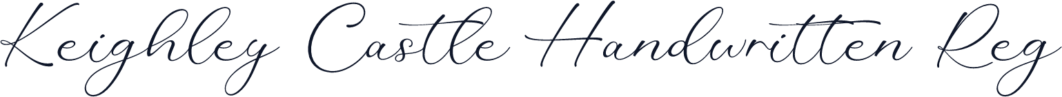 Keighley Castle Handwritten Reg