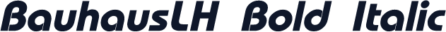 BauhausLH Bold Italic