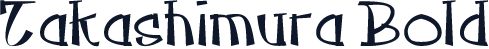 Takashimura Bold