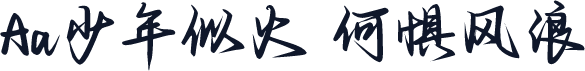 Aa少年似火 何惧风浪