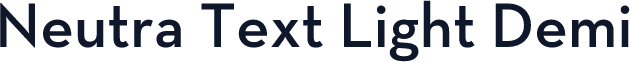 Neutra Text Light Demi