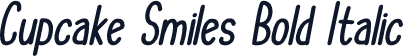 Cupcake Smiles Bold Italic