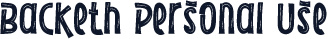 Backeth Personal Use