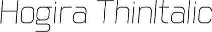 Hogira-ThinItalic