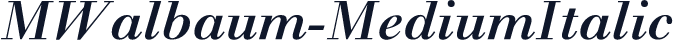 MWalbaum-MediumItalic