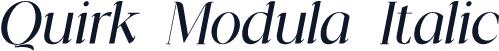 Quirk Modula Italic