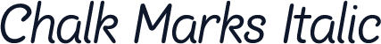 Chalk Marks Italic