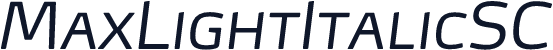 MaxLightItalicSC