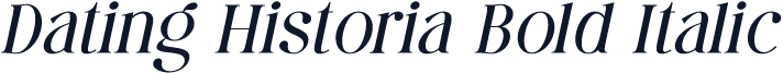 Dating Historia Bold Italic