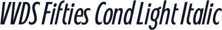 VVDS Fifties Cond Light Italic