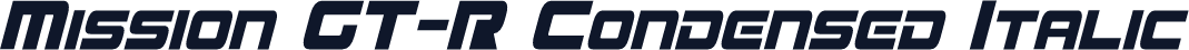 Mission GT-R Condensed Italic