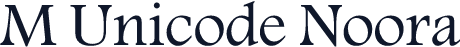 M Unicode Noora