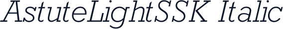 AstuteLightSSK Italic