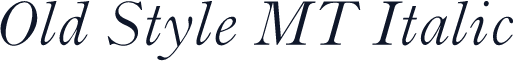Old Style MT Italic