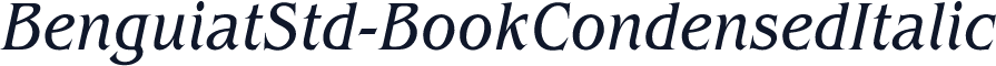 BenguiatStd-BookCondensedItalic