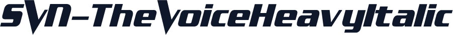SVN-TheVoiceHeavyItalic