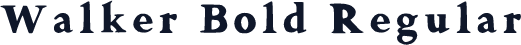 Walker Bold Regular