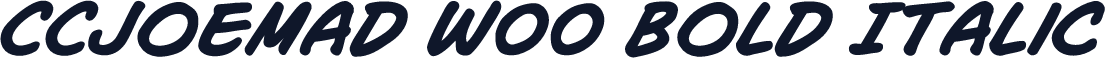 CCJoeMad W00 Bold Italic