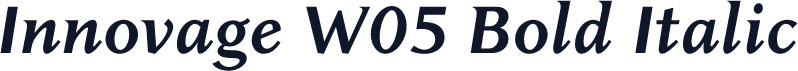 Innovage W05 Bold Italic