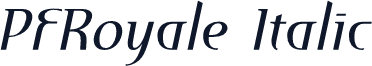 PFRoyale Italic