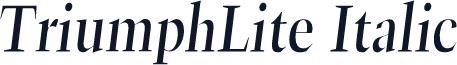 TriumphLite Italic