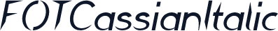 FOTCassianItalic