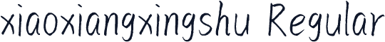 xiaoxiangxingshu Regular
