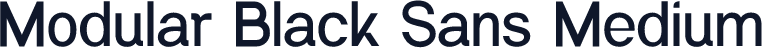 Modular Black Sans Medium