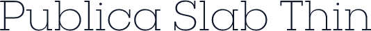 Publica Slab Thin