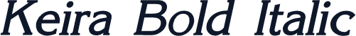 Keira Bold Italic