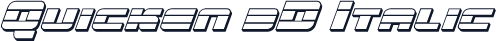 Quicken 3D Italic