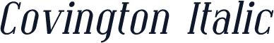 Covington Italic