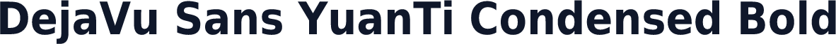 DejaVu Sans YuanTi Condensed Bold