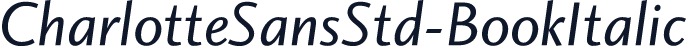 CharlotteSansStd-BookItalic