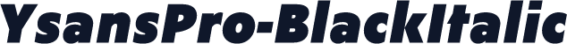YsansPro-BlackItalic