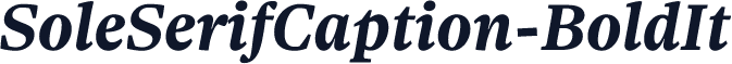 SoleSerifCaption-BoldIt