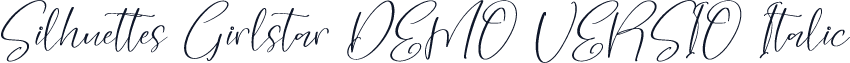 Silhuettes Girlstar DEMO VERSIO Italic