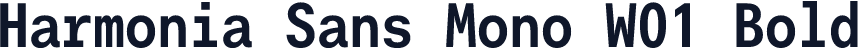 Harmonia Sans Mono W01 Bold
