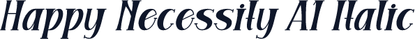 Happy Necessity A1 Italic