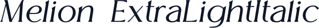Melion-ExtraLightItalic